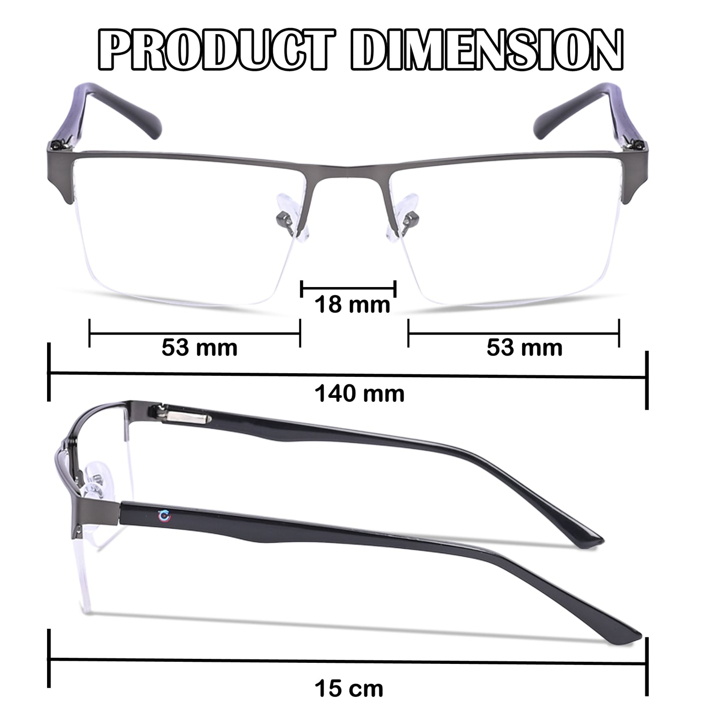 Redex Half Rim Bluecut Reading Glass For Unisex