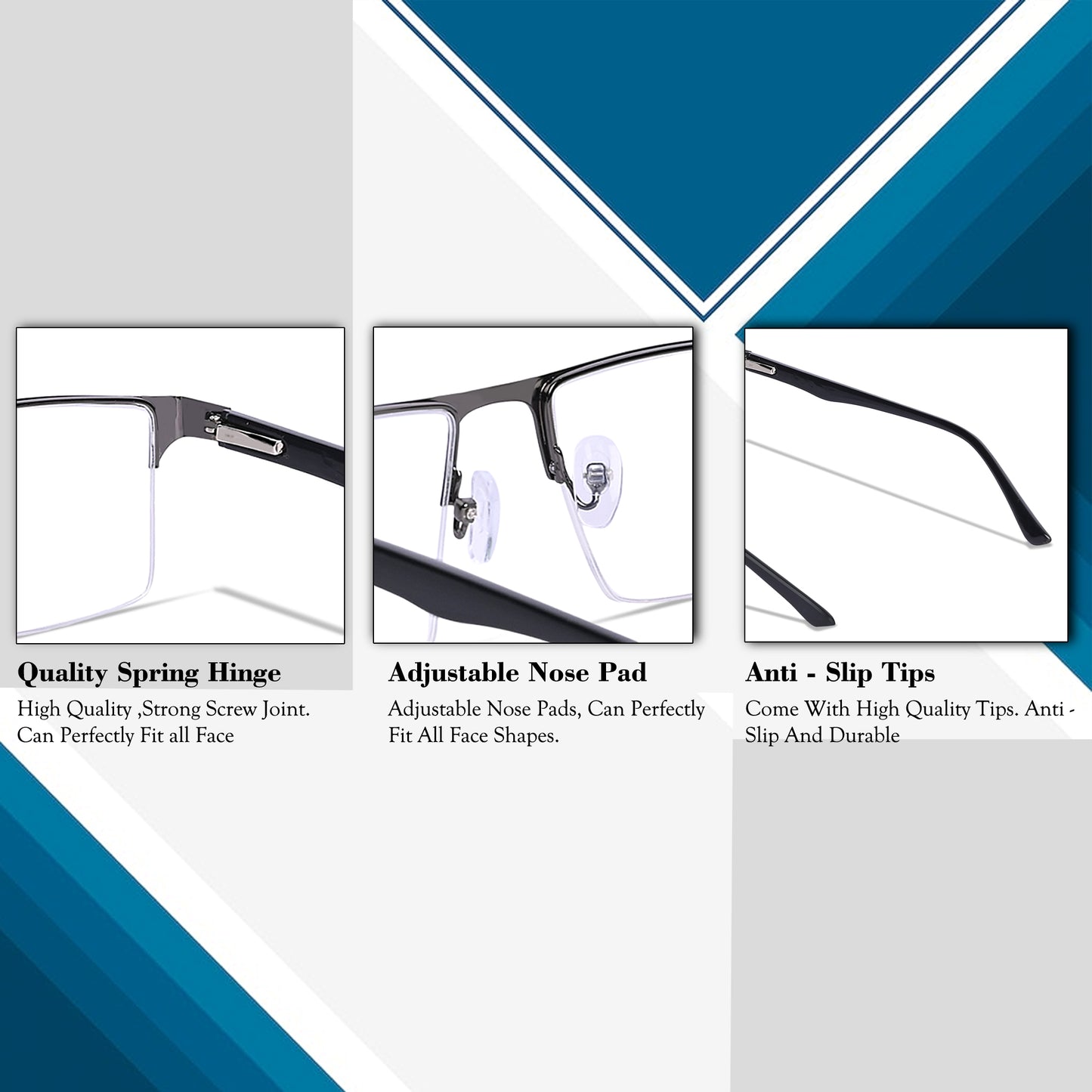 Redex Half Rim Bluecut Reading Glass For Unisex