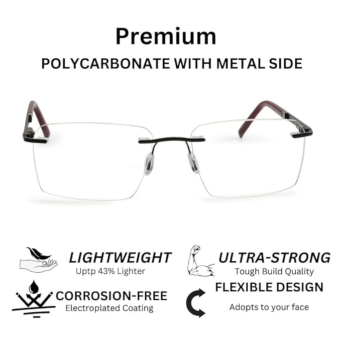 Redex Rimless Glass For Unisex