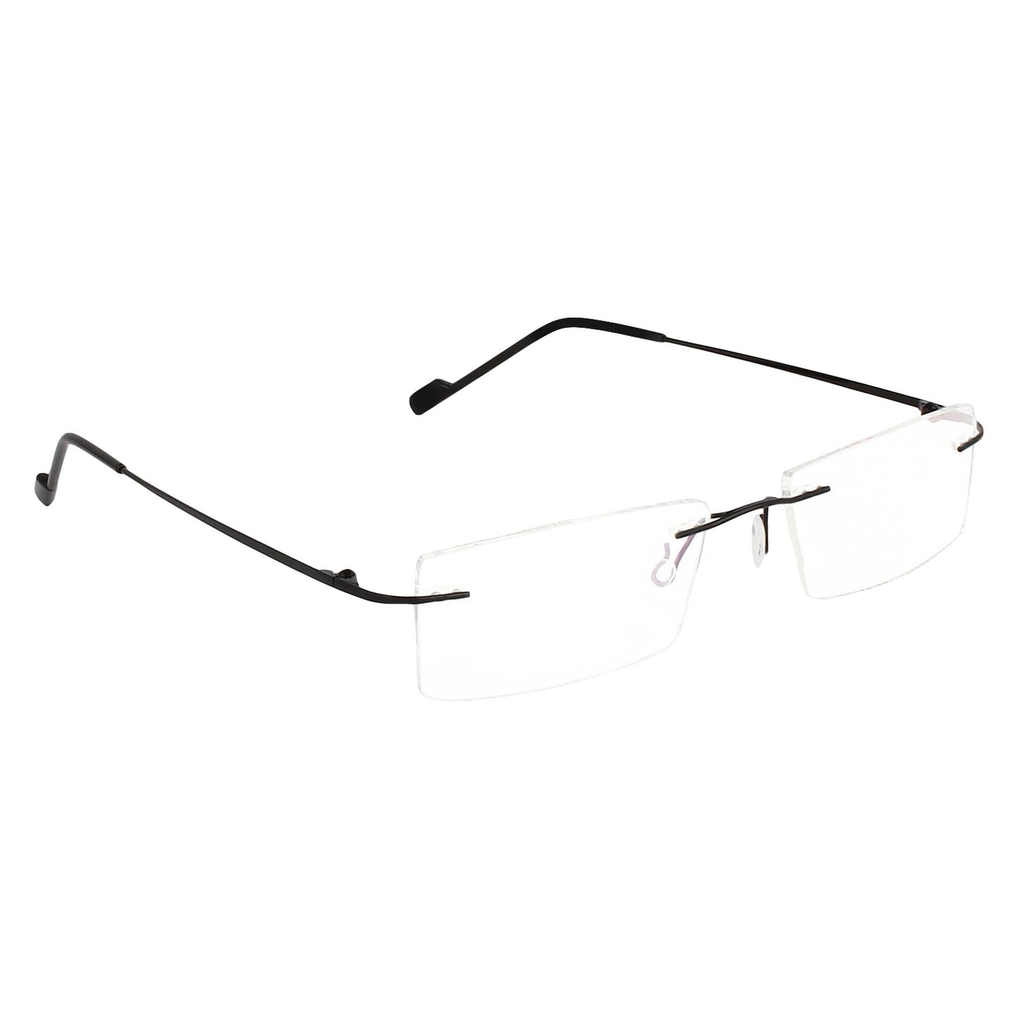 REDEX RECTUNGLAR UNISEX BLACK COLOR RIMLESS FRAME