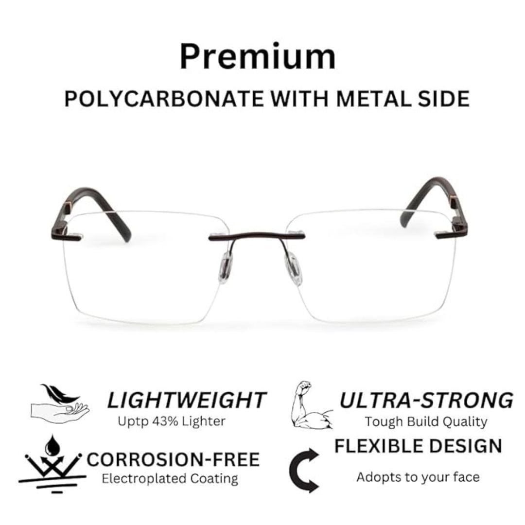Redex Rimless Glass For Unisex