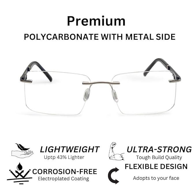Redex Rimless Glass For Unisex