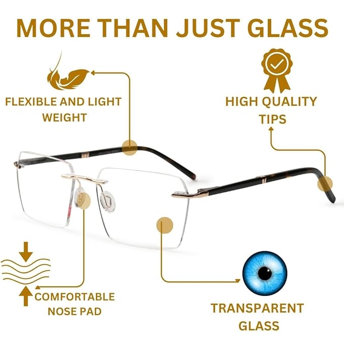 Redex Rimless Glass For Unisex