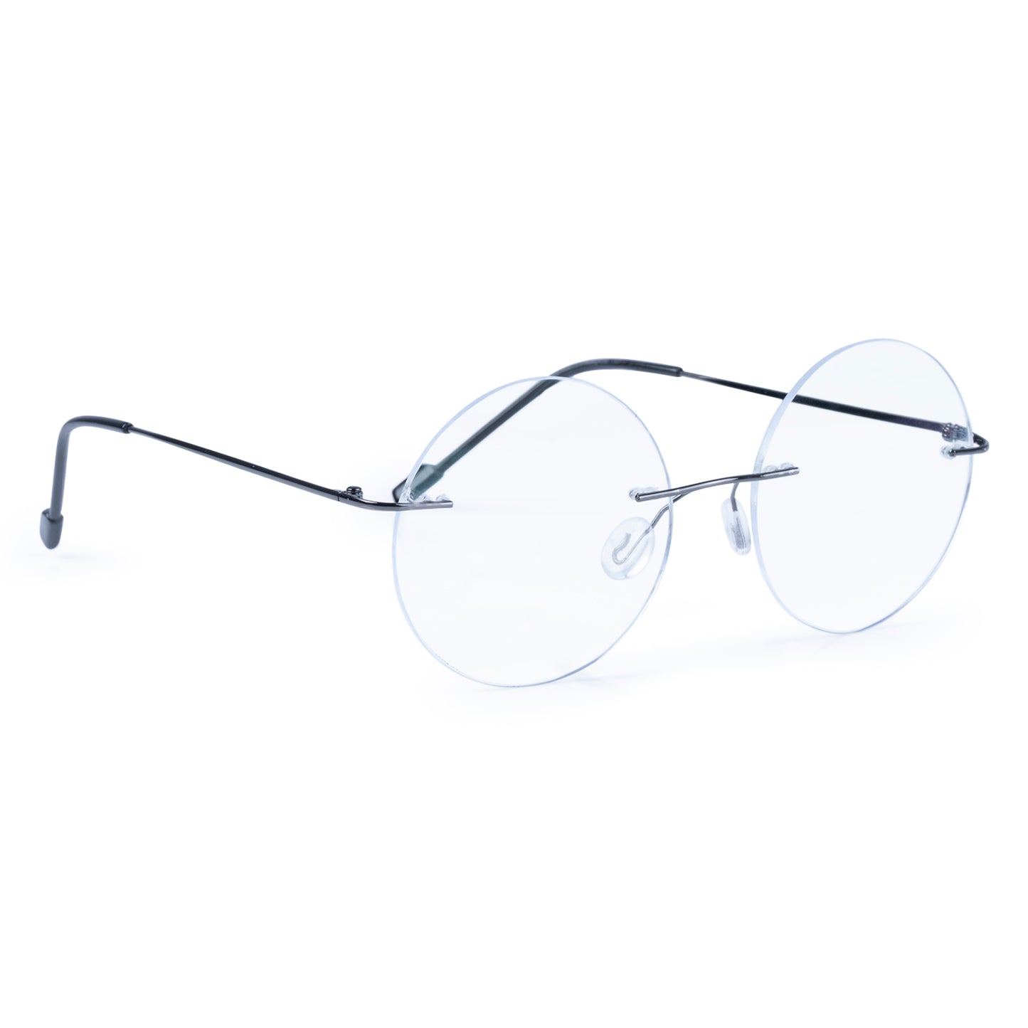 Redex Bluecut Reading Round Rimless Glass For Unisex