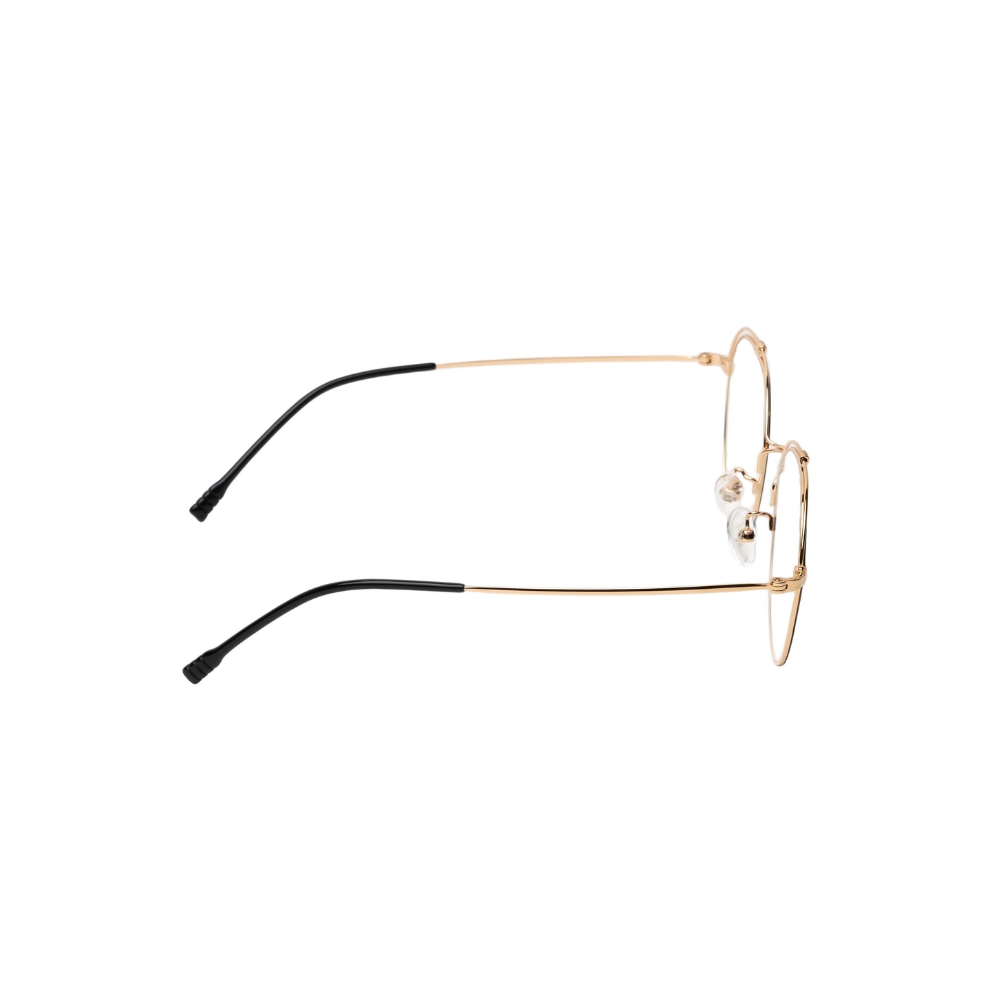 REDEX TRENDY ROUND UNISEX BLACK & GOLDEN COLOR FULL FRAME