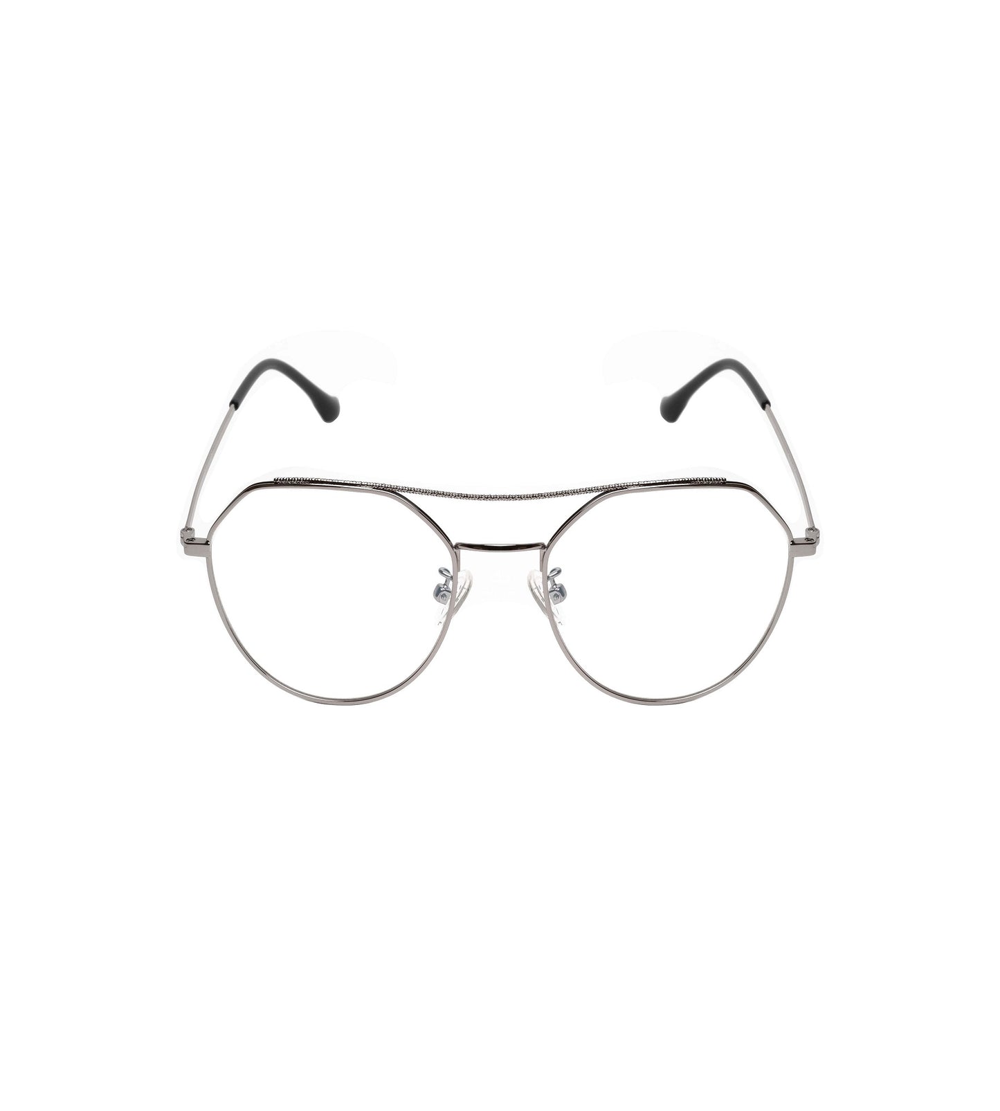 REDEX TRENDY OVERSIZED UNISEX SILVER COLOR FULL FRAME