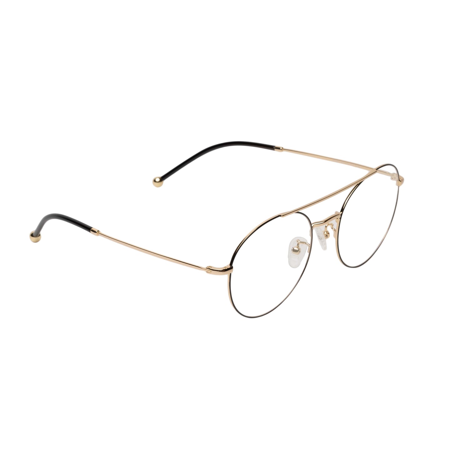 REDEX TRENDY OVERSIZED UNISEX BLACK & GOLDEN COLOR FULL FRAME