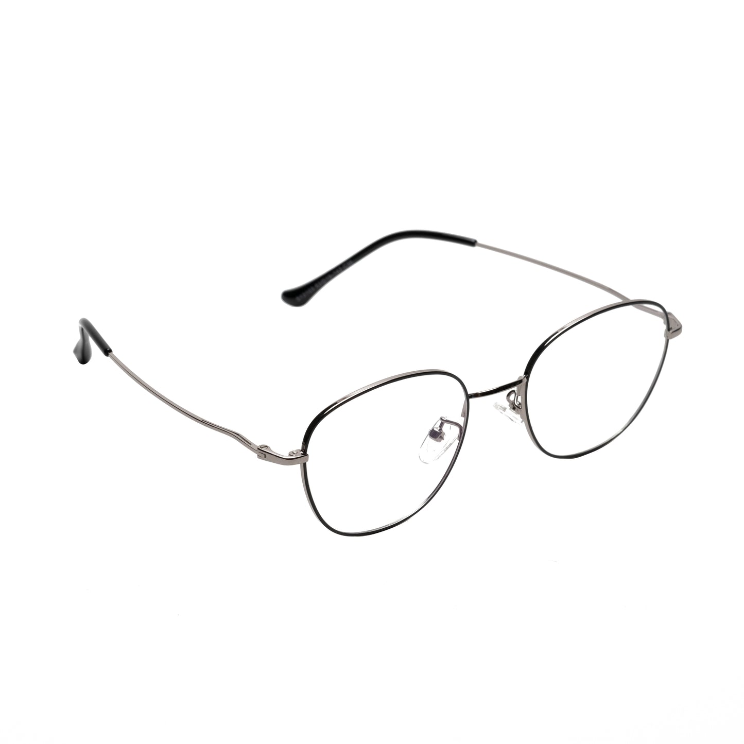 REDEX TRENDY OVAL UNISEX BLACK & GREY COLOR FULL FRAME