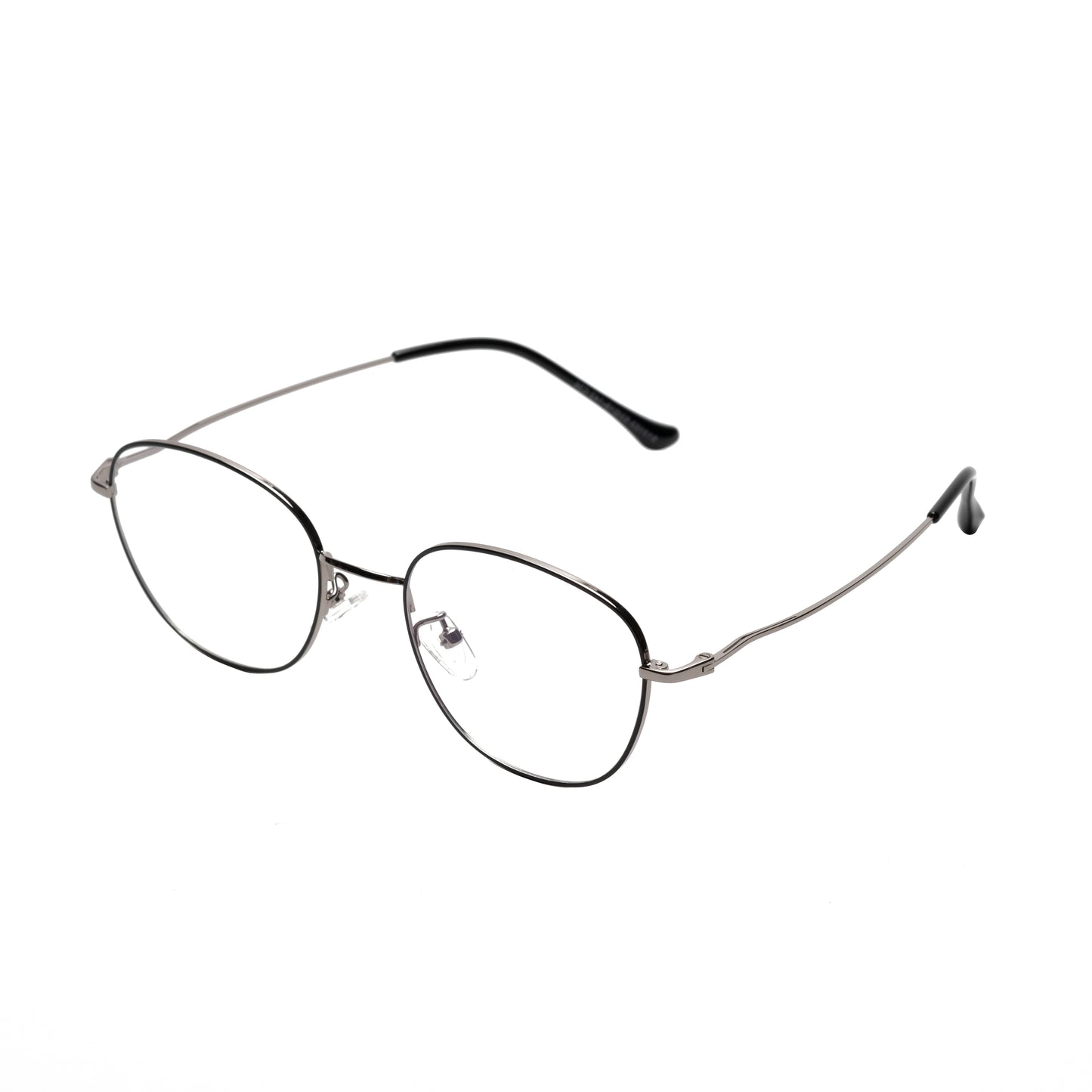 REDEX TRENDY OVAL UNISEX BLACK & GREY COLOR FULL FRAME