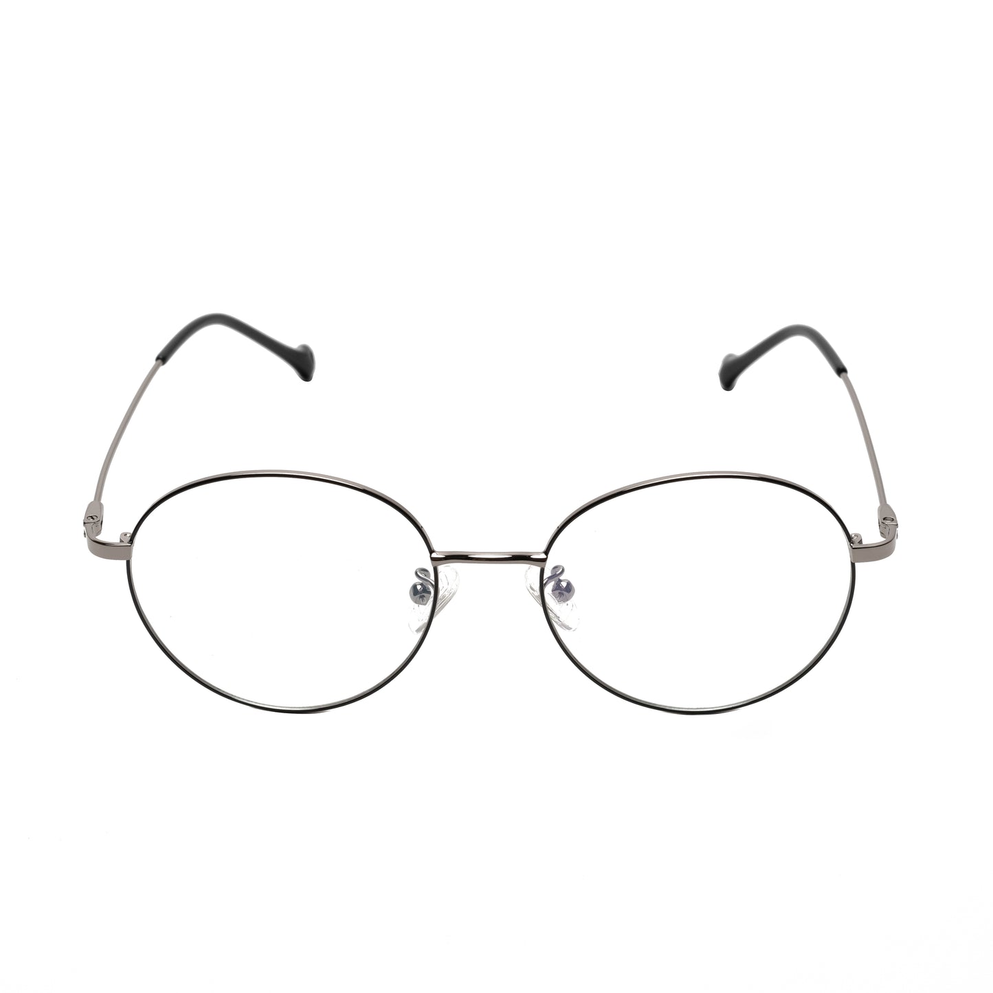 REDEX TRENDY ROUND UNISEX BLACK & GREY COLOR FULL FRAME