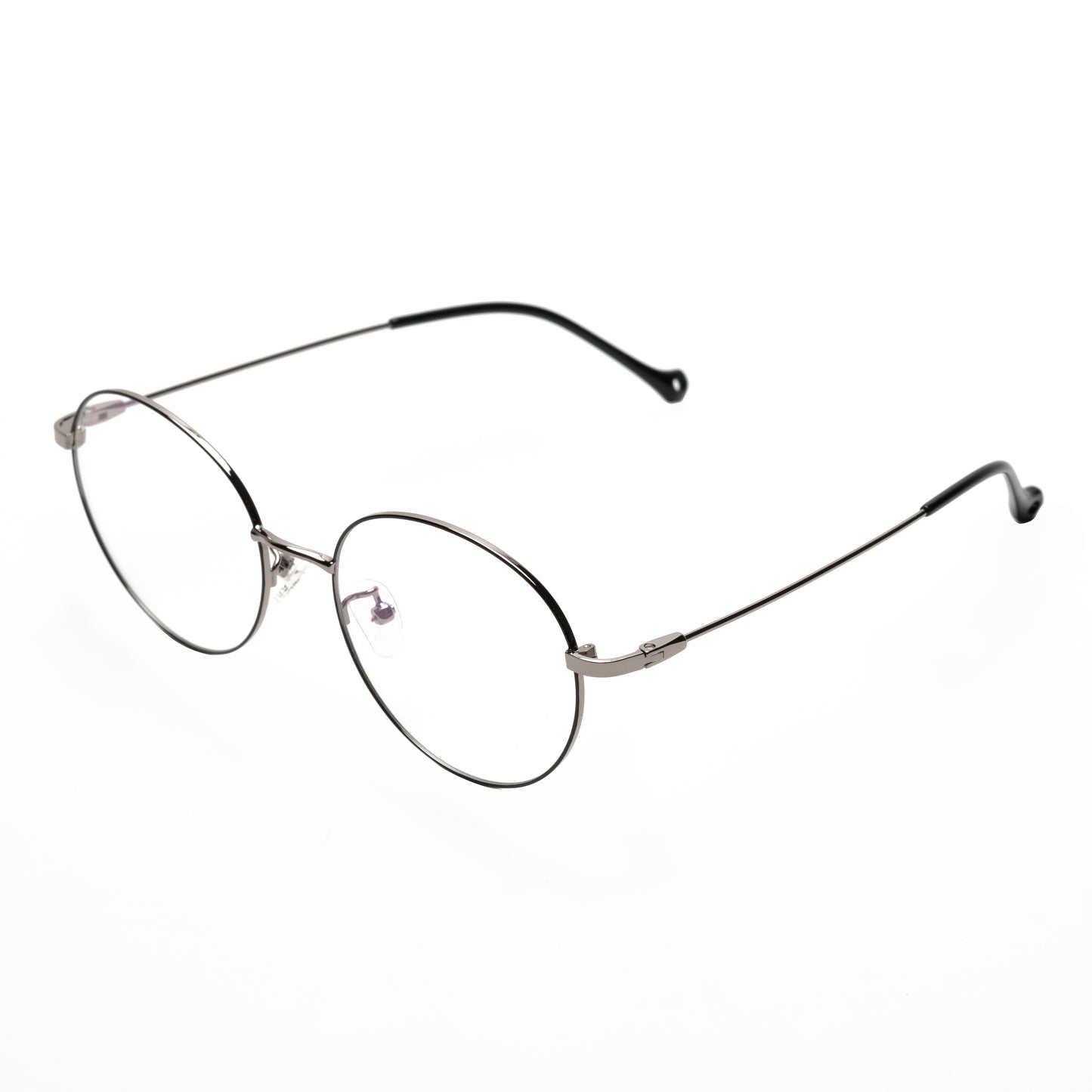 REDEX TRENDY ROUND UNISEX BLACK & GREY COLOR FULL FRAME