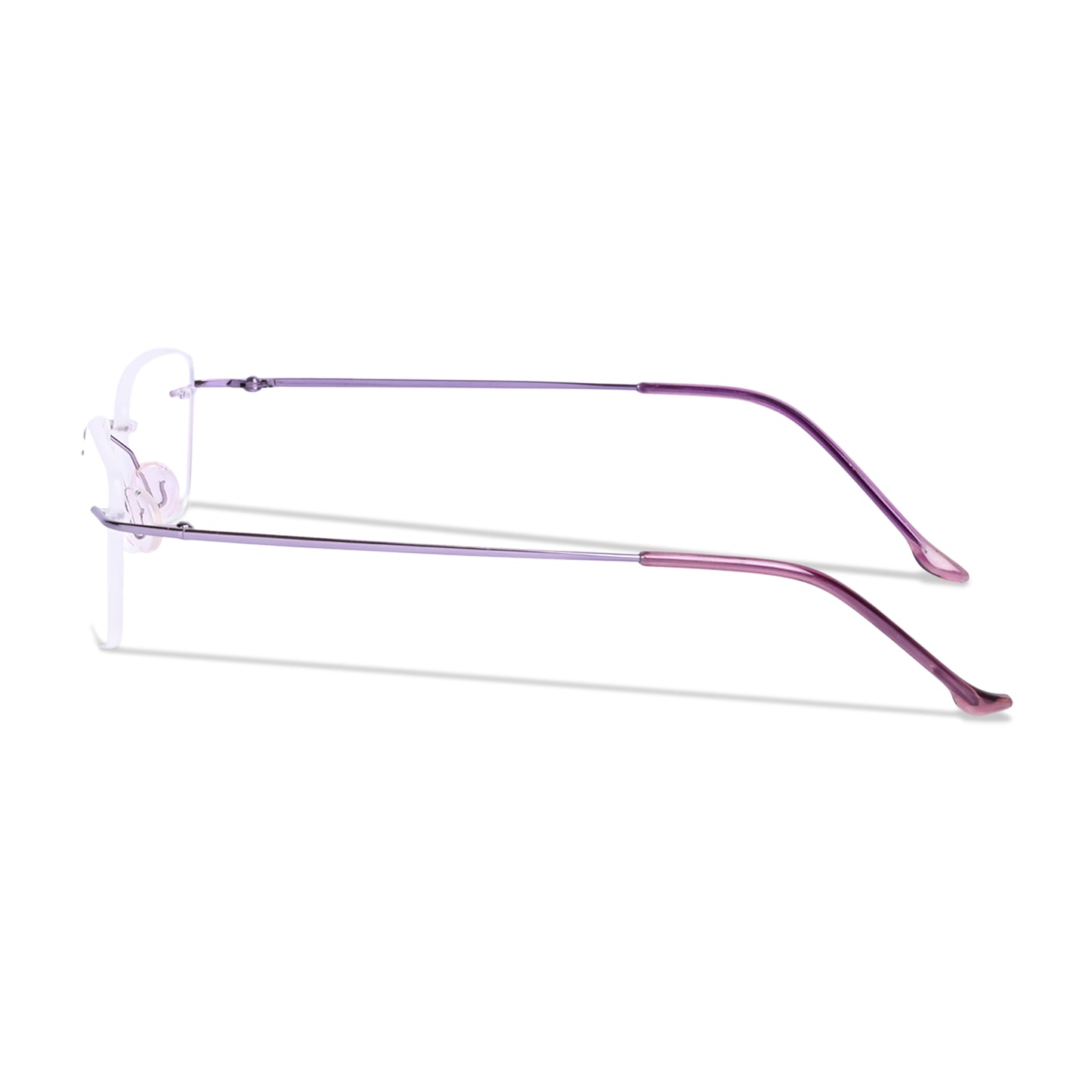 REDEX RECTUNGLAR UNISEX PURPLE COLOR RIMLESS FRAME