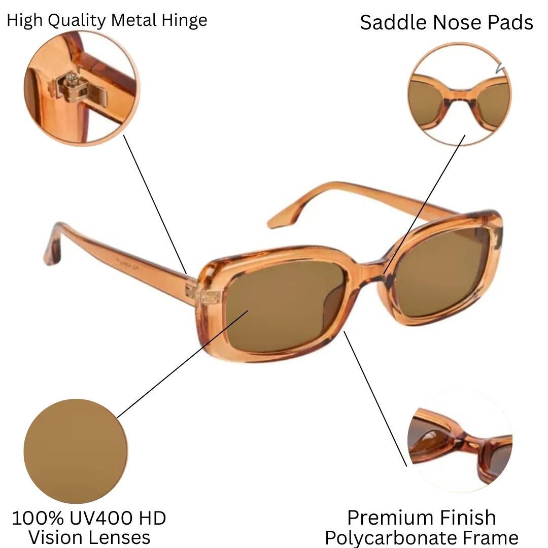 REDEX BROWN COLOR SUNGLASS FOR GIRLS AND WOMEN