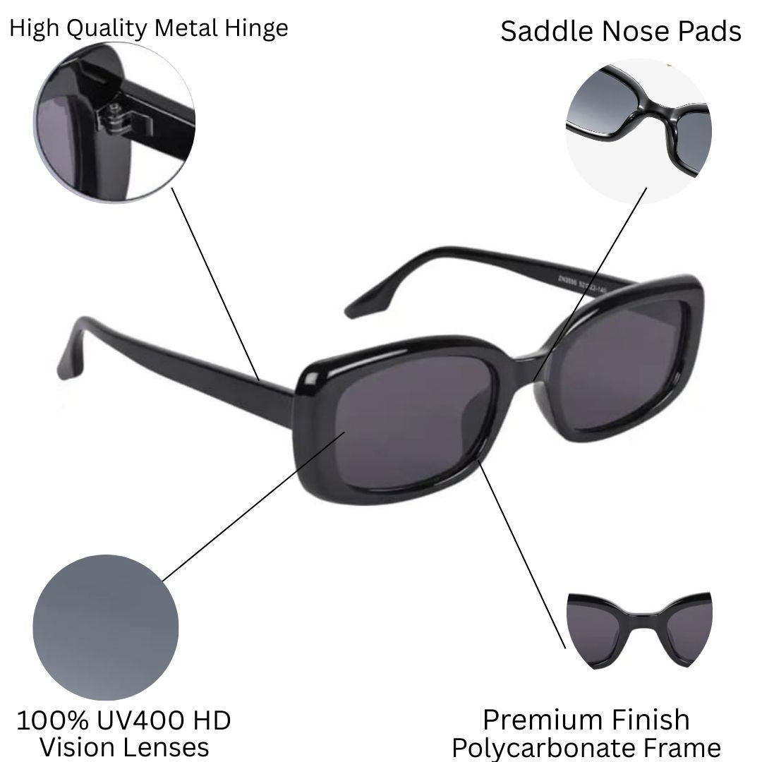 REDEX BLACK COLOR SUNGLASS FOR GIRLS AND WOMEN