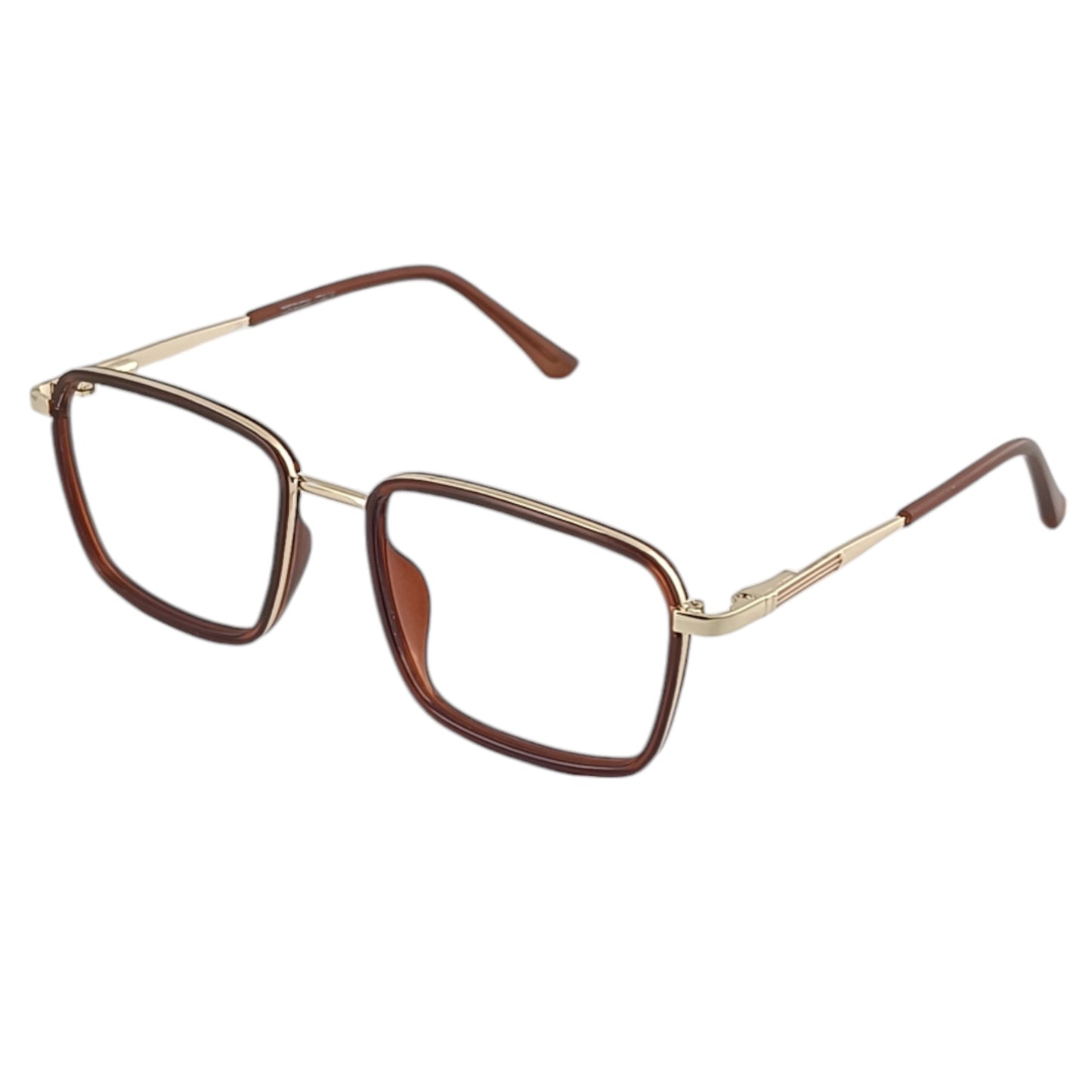 Redex Full Rim Frame Color Brown & Golden For Men & Women  (55 mm)