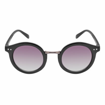 REDEX STYLISH ROUND UNISEX BLACK COLOR SUNGLASS