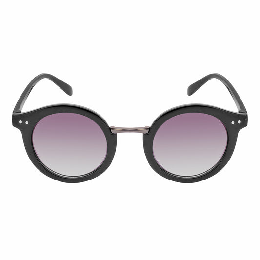 REDEX STYLISH ROUND UNISEX BLACK COLOR SUNGLASS