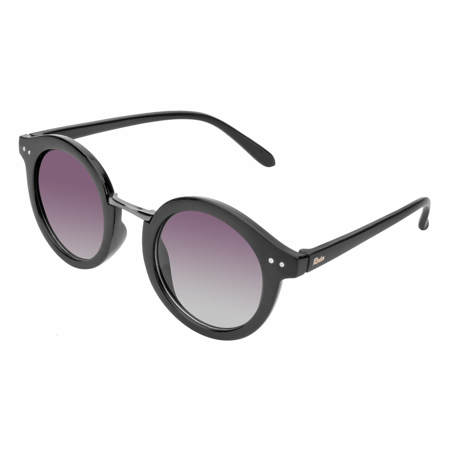 REDEX STYLISH ROUND UNISEX BLACK COLOR SUNGLASS