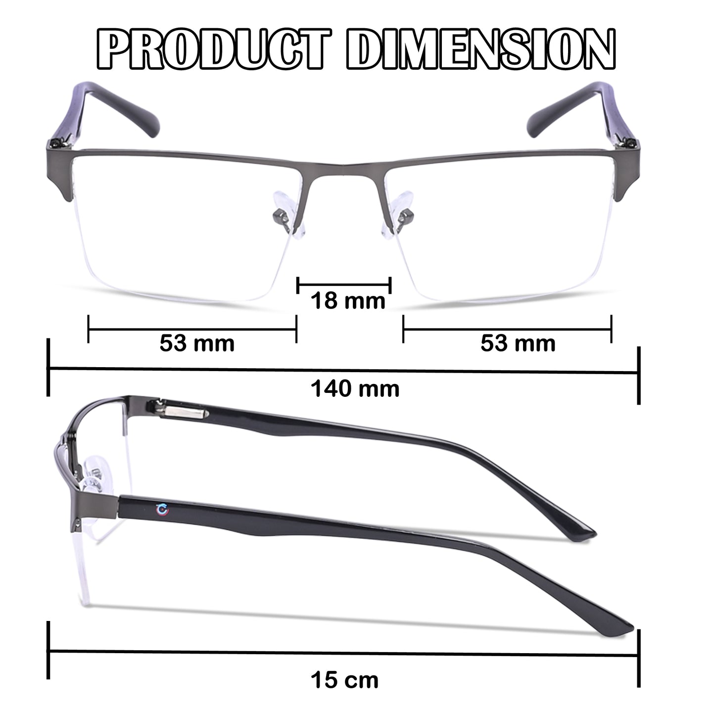 Redex  Half Rim Bluecut Reading  Glass For Unisex