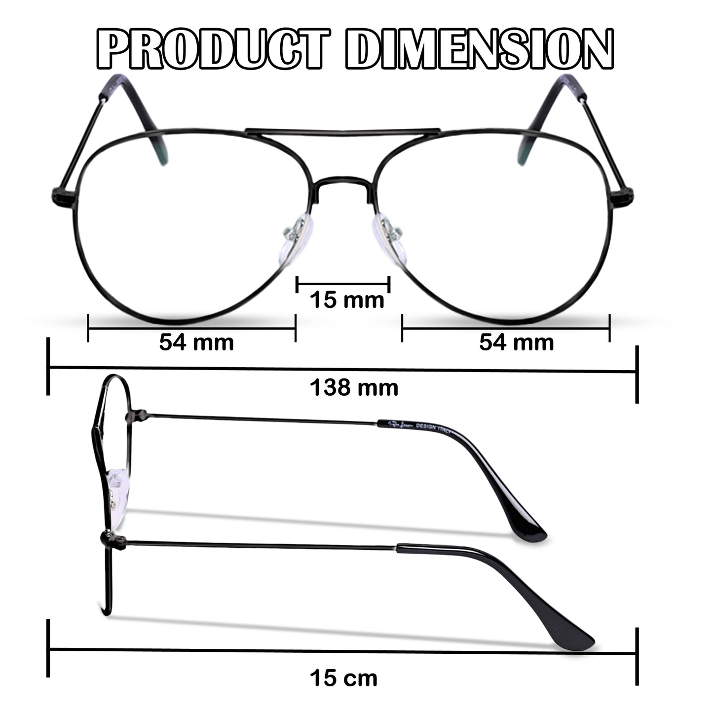 Redex Photochromatic Bifocal Bluecut Reading Avaitor Frame