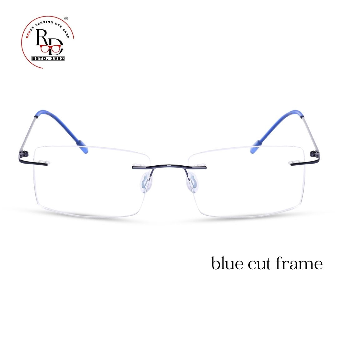 Redex rimless hot sale rectangle frame