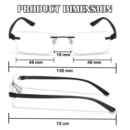 Redex  Bluecut Reading Rimless Glass For Unisex