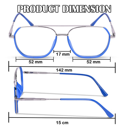 REDEX OVER SIZED UNISEX BLUE COLOR FULL FRAME