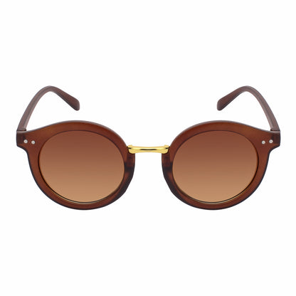 REDEX STYLISH ROUND UNISEX BROWN  COLOR SUNGLASS