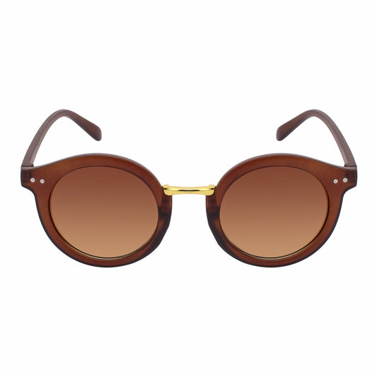 REDEX STYLISH ROUND UNISEX BROWN  COLOR SUNGLASS