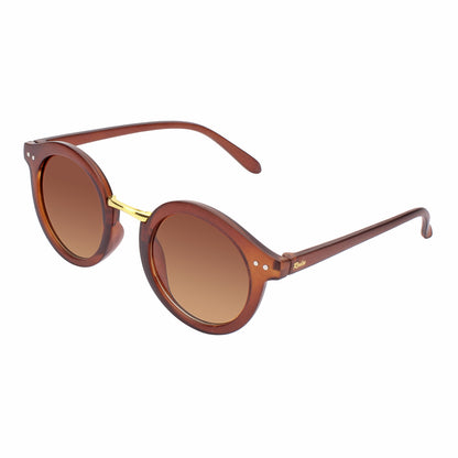 REDEX STYLISH ROUND UNISEX BROWN  COLOR SUNGLASS