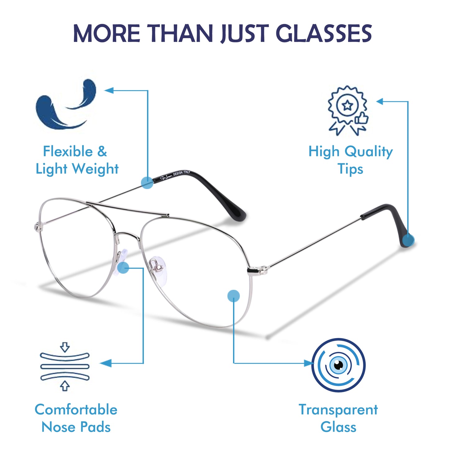 Redex  Bluecut Reading  Glass For Unisex