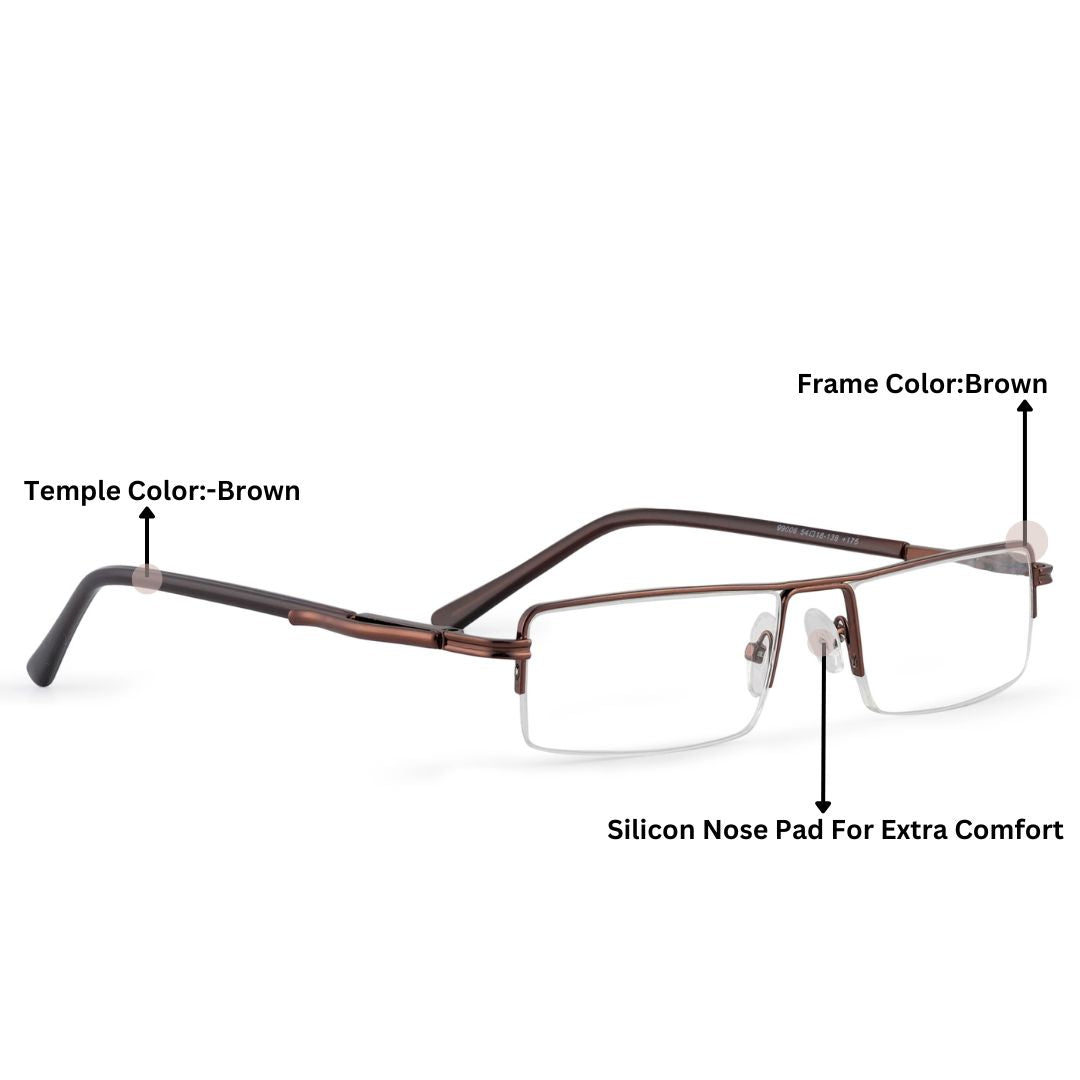 Redex Half Rim  Rectangle Reading Glasses For men or women