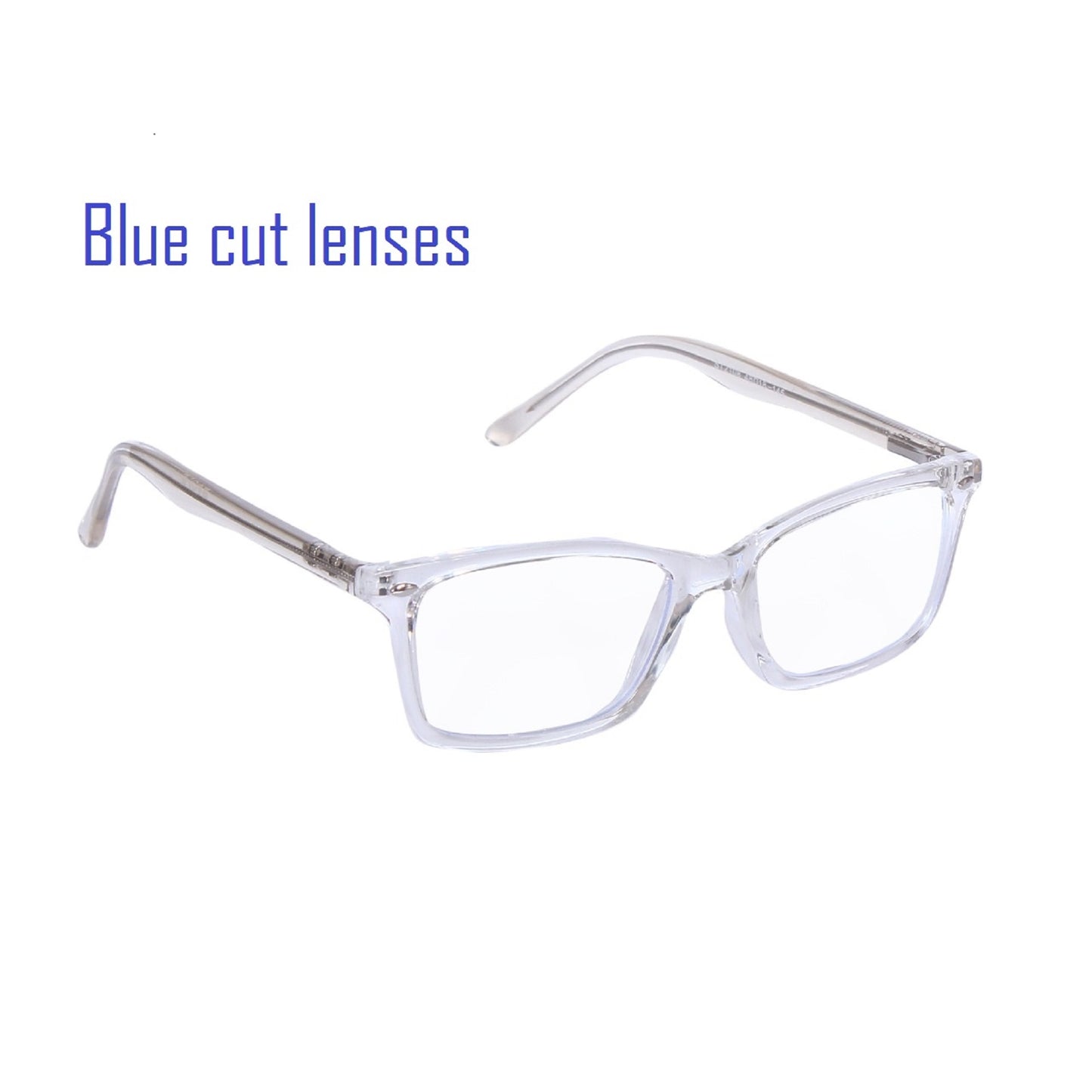 Redex Zero Power Blue-Cut Computer Glass Anti glare Block Harmful Rays Full Rim Rectangle Eye wear Spectacle Eye Frame