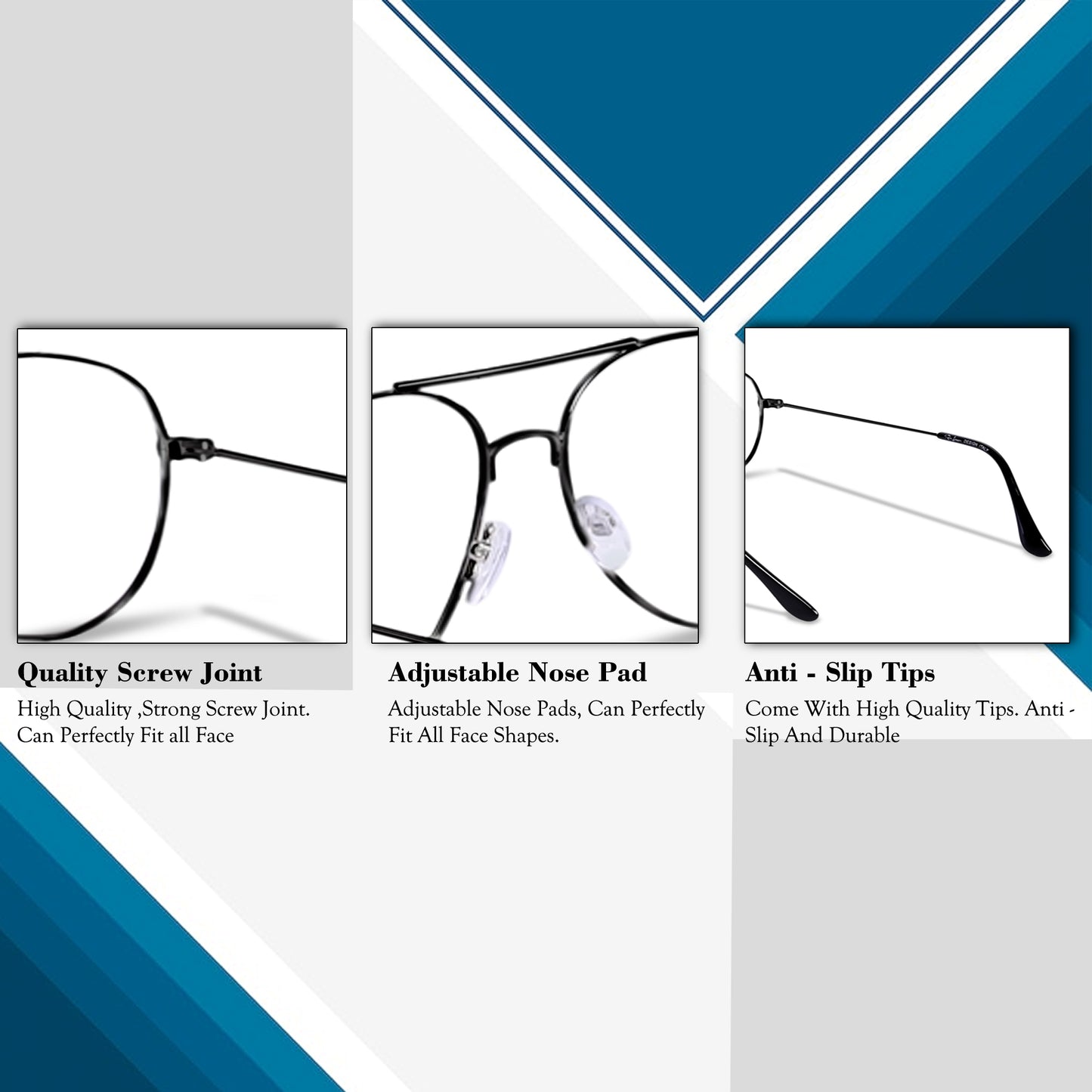 Redex Photochromatic Bifocal Bluecut Reading Avaitor Frame