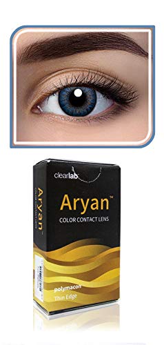 Aryan Quaterly (3 Months) Color Contact Lens (-00.00 - 10.00 Sapphire Blue)