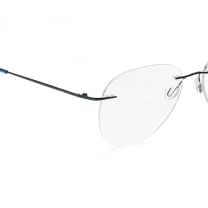 Rimless Aviator Anti Glare & Blue Cut Reading Glass For Unisex