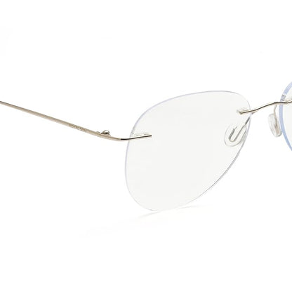 Rimless Aviator Anti Glare & Blue Cut Reading Glass For Unisex