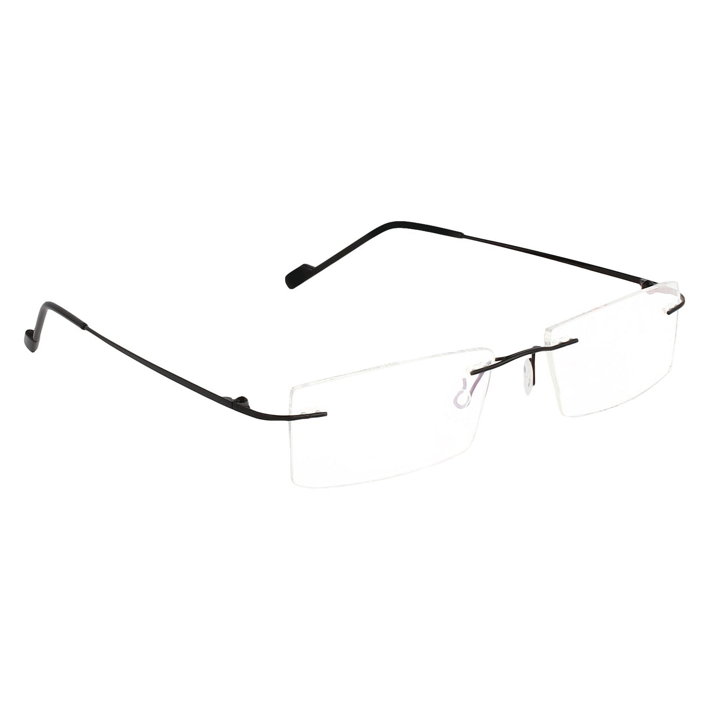 Redex Zero Power Blue-Cut Computer Glass Anti glare Block Harmful Rays Rimless Rectangle Eye wear Spectacle Eye Fram