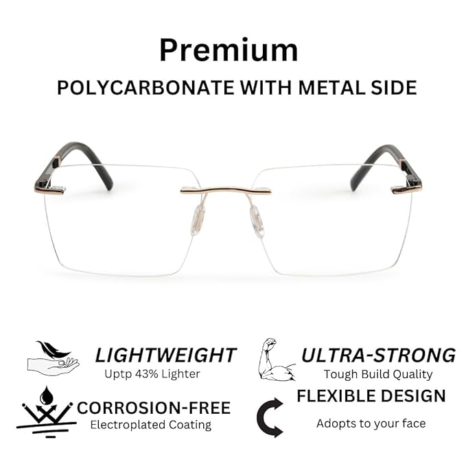 Redex Rimless Glass For Unisex