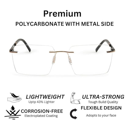 Redex Rimless Glass For Unisex