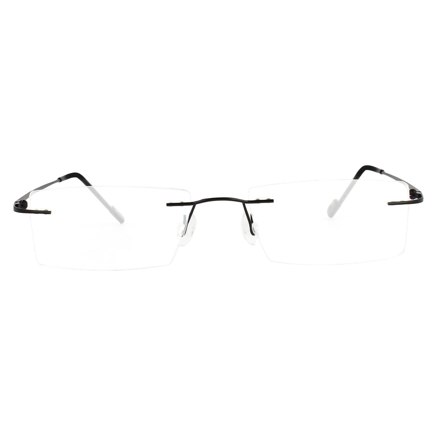 Redex Zero Power Blue-Cut Computer Glass Anti glare Block Harmful Rays Rimless Rectangle Eye wear Spectacle Eye Fram