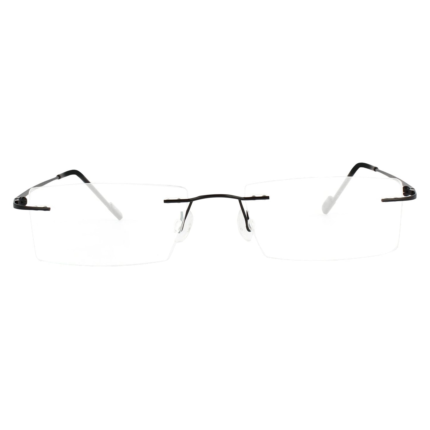 REDEX RECTUNGLAR UNISEX BLACK COLOR RIMLESS FRAME