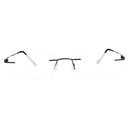 REDEX RECTUNGLAR UNISEX BLACK COLOR RIMLESS FRAME