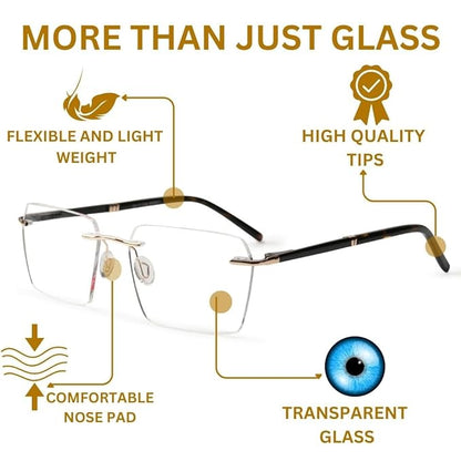 Redex Rimless Glass For Unisex
