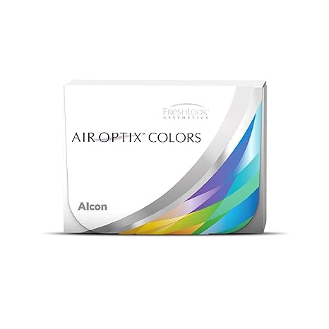 Alcon AirOptix Colors - Monthly Color Contact Lenses (-00.00 to -4.75, Green, Pack of 2)