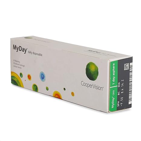 CooperVision My Day UV Spherical Daily Disposable Silicone Hydrogel Lenses (30 Lenses/Box) (power/ -0.25 to -6.00)