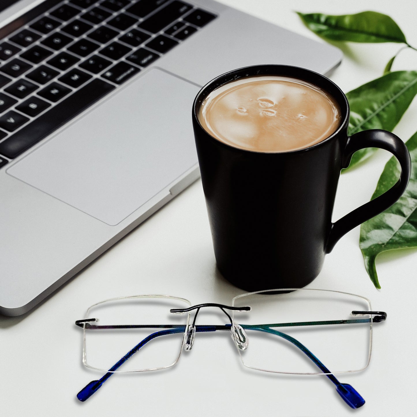 REDEX RECTUNGLAR UNISEX BLUE COLOR RIMLESS FRAME