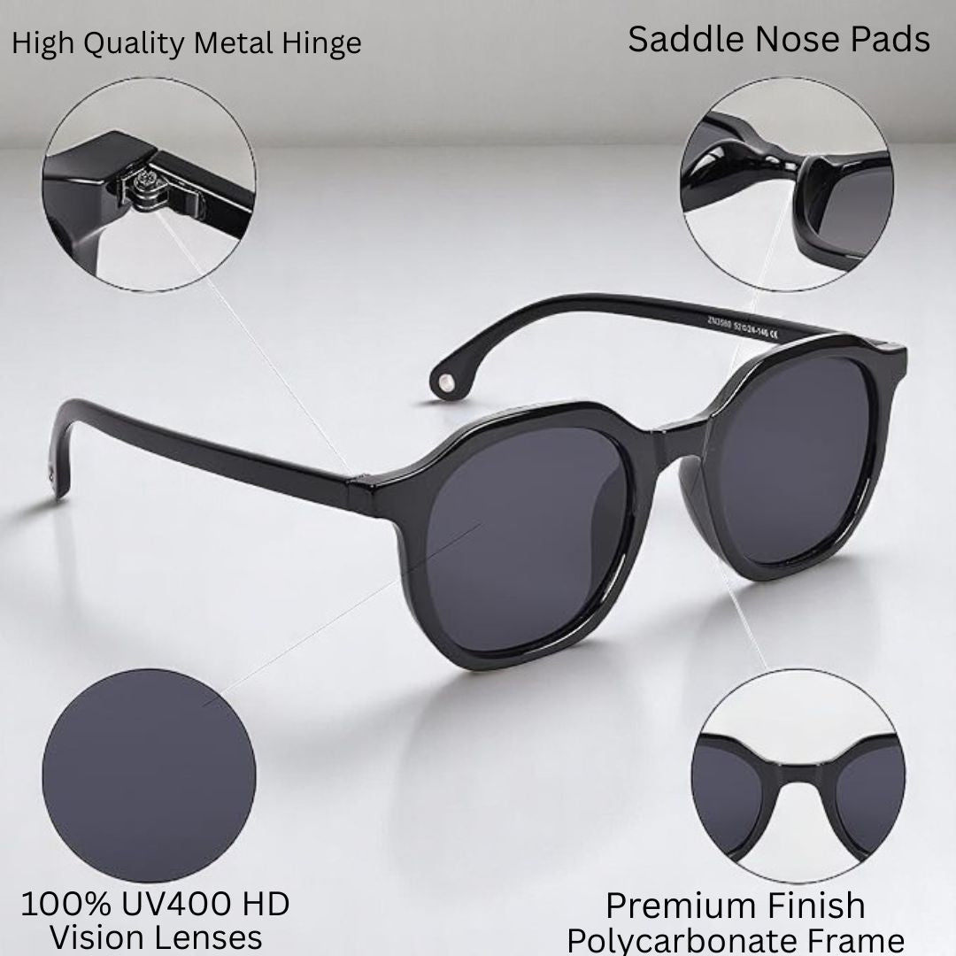 REDEX  BLACK COLOR SUNGLASS FOR GIRLS AND WOMEN