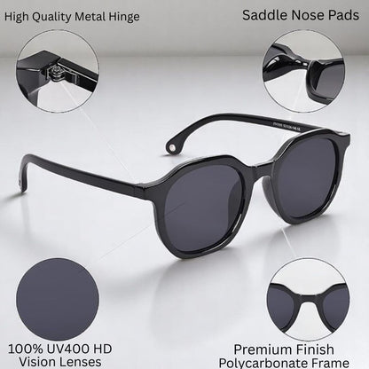 REDEX  BLACK COLOR SUNGLASS FOR GIRLS AND WOMEN