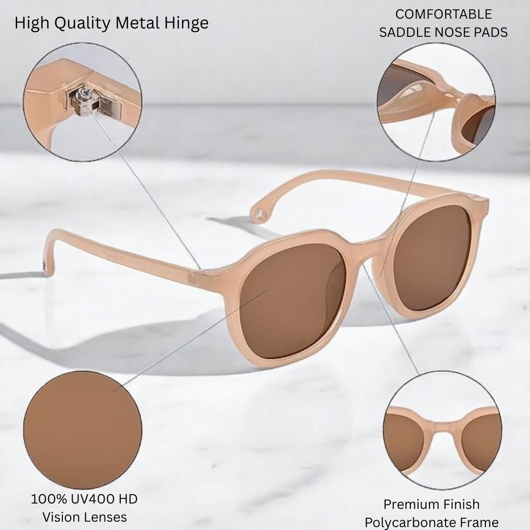 REDEX  BEIGE COLOR SUNGLASS FOR GIRLS AND WOMEN